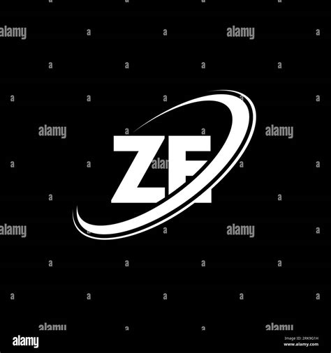 Ze Z E Letter Logo Design Initial Letter Ze Linked Circle Uppercase