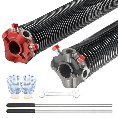 Bentism Durable Garage Door Torsion Springs Pair 0218x 2x 23 With Winding Bars 16000