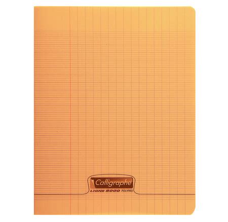 Cahier Polypro X Mm Orange Calligraphe La Poste