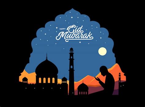 Premium Vector Happy Eid Mubarak