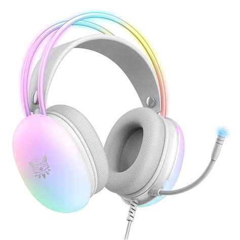 Onikuma X Luzes Led Rgb Microfone Branco