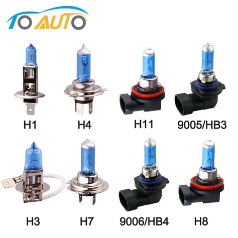 H1 H3 H4 H7 H8 H9 H11 Hb3 9005 Hb4 9006 55w 12v Halogen Bulbs Super