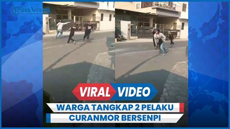 Terekam Detik Detik Warga Tangkap 2 Pelaku Curanmor Bersenpi YouTube