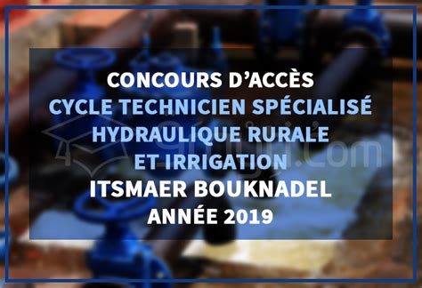 Concours d accès au cycle TS en Hydraulique Rurale et Irrigation à l