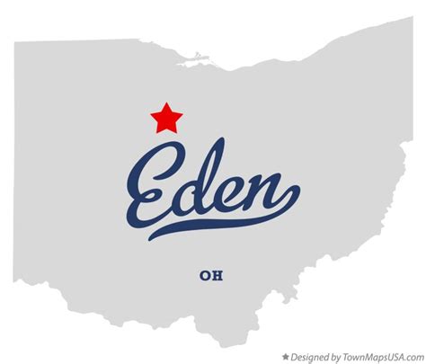 Map of Eden, Wyandot County, OH, Ohio