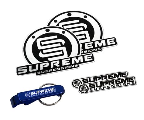 Supreme Suspensions Leveling Lift Kits Stickers Pack W Bottle Openers