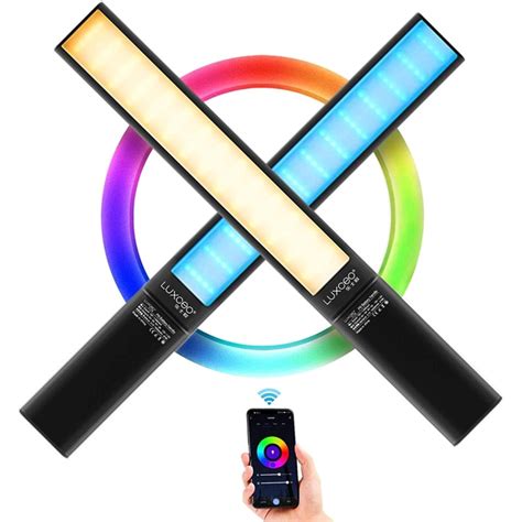 LUXCeO P6 RGB Colorful Photo LED Stick Video Light Handheld APP Control