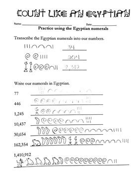 Egyptian Numerals