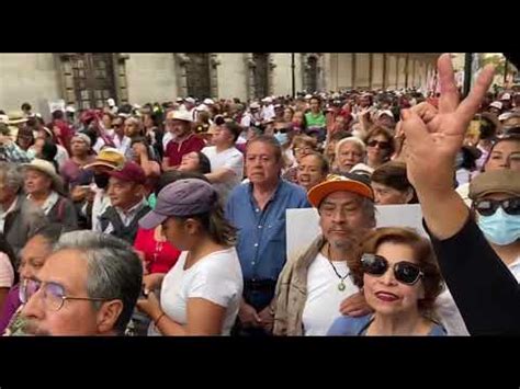 Ante Miles De Simpatizantes En El Z Calo De La Cdmx Claudia