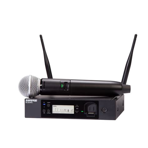 Shure Glxd24r Dual Band Wireless System With Glxd4r Half Rack Receiv