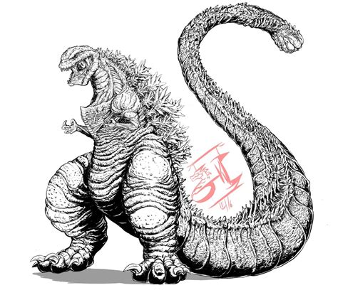 Gmk Godzilla Drawing