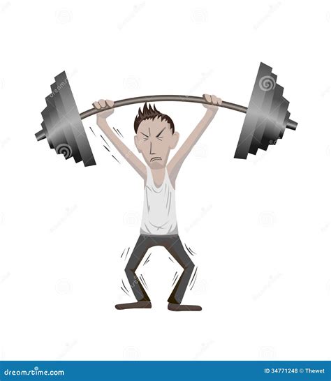 Workout stock vector. Illustration of lifestyle, funny - 34771248