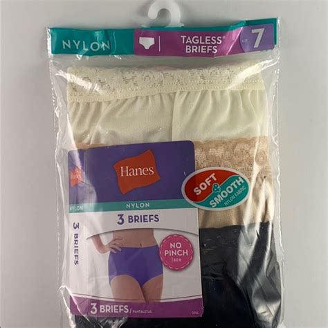 Hanes Intimates And Sleepwear Hanes Womens Nylon Brief Panties 3pack Poshmark