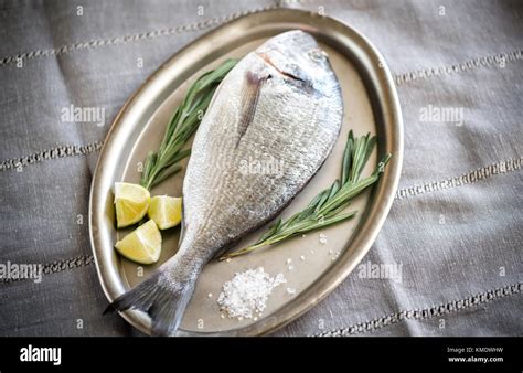 fresh dorada fish stock photo alamy