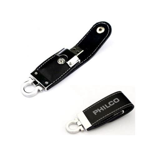 Pen Drive 8 Gb Em Couro Para Brinde Personalizado Brindes Kaue