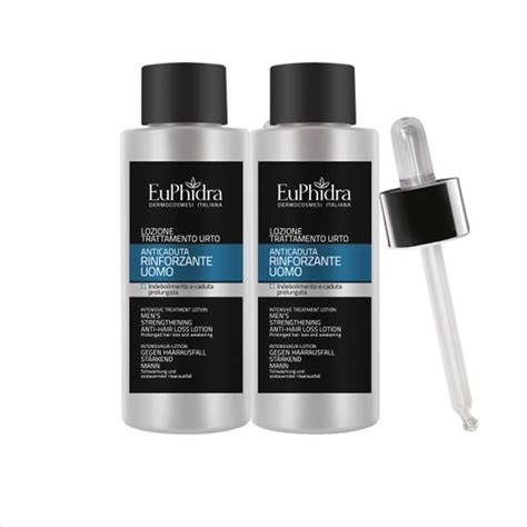 euPhidra Lozione Trattamento Urto Anticaduta Rinforzante Uomo (2 x 100 ...