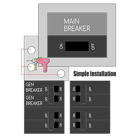 Generator Interlock Kit Fit For Horizontal Main Cutler Hammer Ch Series Tan