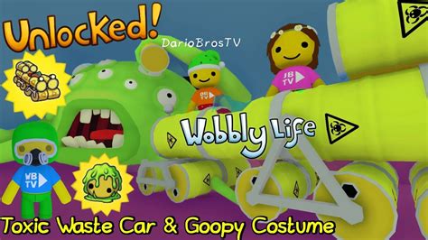 We Unlocked The Toxic Waste Car Goopy Costume In Wobbly Life Update