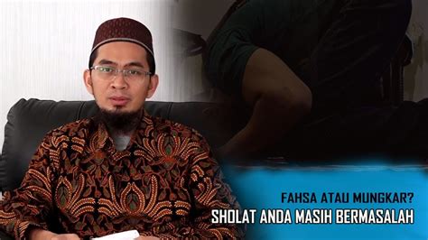 Sholat Rajin Tapi Hobi Maksiat Ustadz Adi Hidayat Youtube