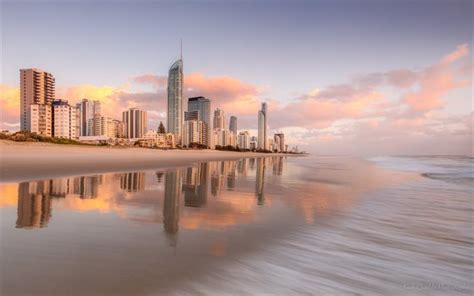 Download wallpapers Brisbane, Surfers Paradise beach, Queensland, Gold ...