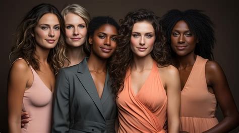 Premium Photo Photo Diversity Beauty And Portrait Of A Group Of Women