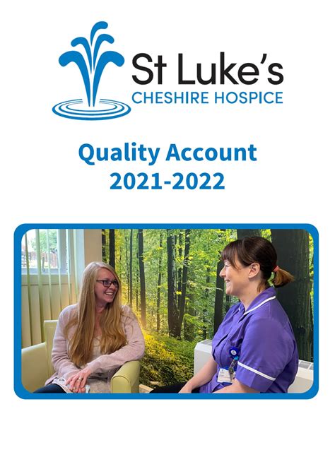 St Luke S Hospice Quality Account By St Luke S Cheshire