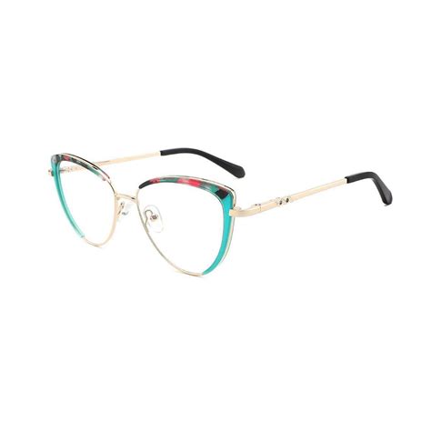 Gd Promotional Beautiful Color Acetate Metal Eyeglasses Frames Metal