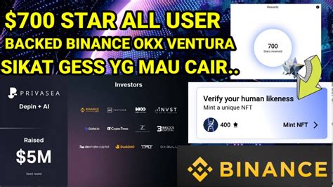 Segera Sikat Star All User Airdrop Privasea Backed Binance Dan Okx