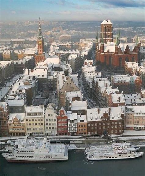 Gdansk, Poland in Winter | Poland cities, Visit poland, Gdansk poland