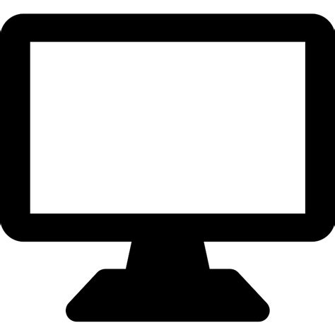 Computer Monitor Plain Svg File