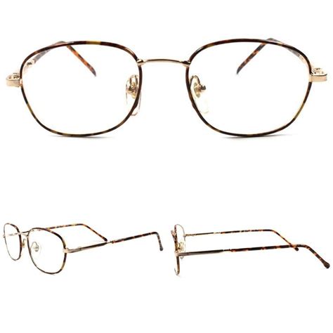 Old Fashion True Vintage Gold Classic Clear Lens Eye Glasses Frames Ebay Unique Glasses