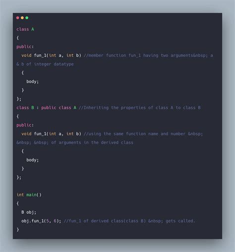 Function Overriding In C Example C Function Overriding