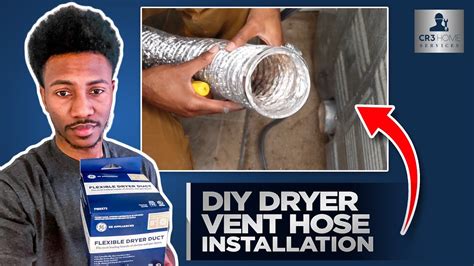 How To Install A Dryer Duct Vent Hose Diy Youtube