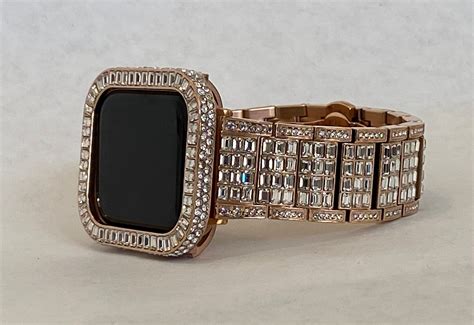 Rose Gold Apple Watch Band Rolex Style 40 44mm And Or Iwatch Lab Etsy