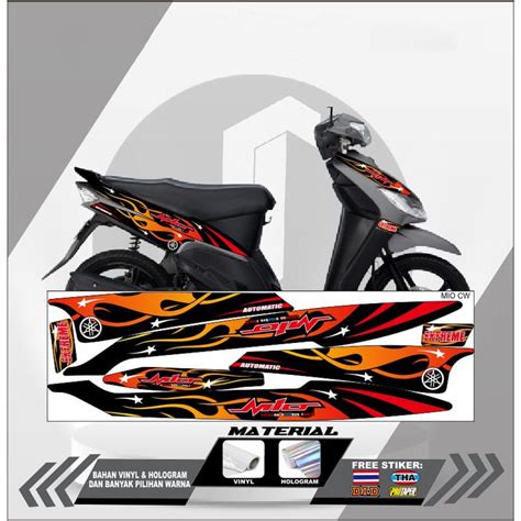 Jual Stiker Lis Body MIO SPORTY Striping MIO SPORTY Motor YAMAHA Motor