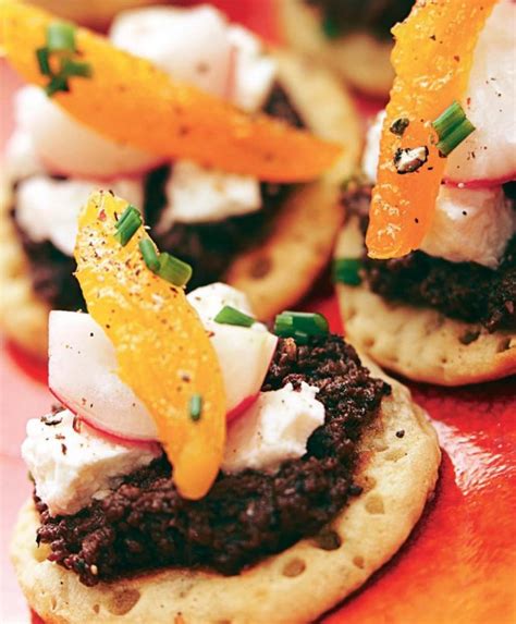 Recette blinis à la tapenade noire Marie Claire