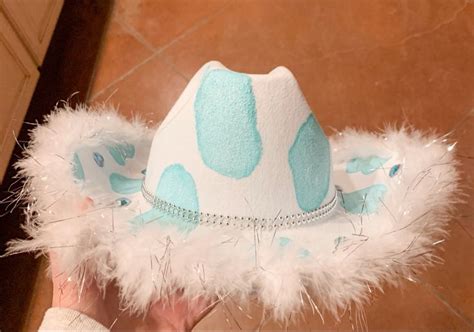 Custom Cow Print Cowboy Hat In Custom Cowboy Hats Cowgirl Hats