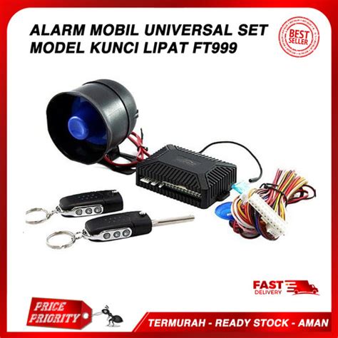 Jual Alarm Mobil FORTECH KUNCI LIPAT FT999 Alarm Mobil Model Kunci