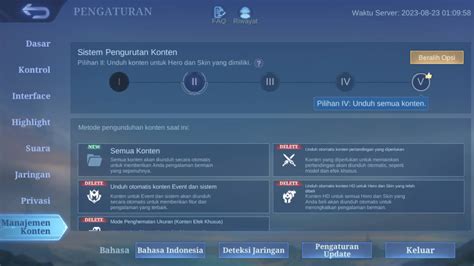 Apa Itu Fitur Manajemen Konten Di Mobile Legends ML Esportsku