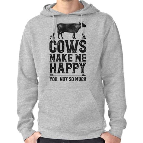 Cows Make Me Happy You Not So Much Shirt Funny Farming Farm Gifts T