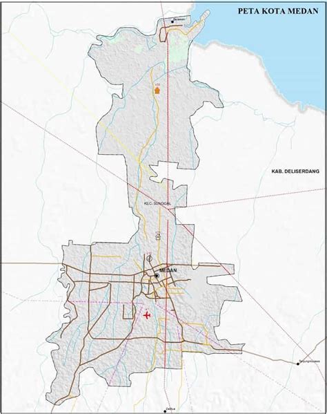 Peta Kota Medan Lengkap Terbaru Gambar HD dan Keterangannya