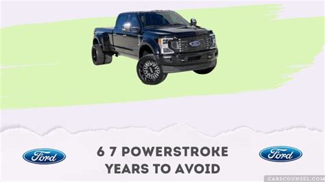 Best And Worst 6 7 Powerstroke Engines Years What To Buy Avoid