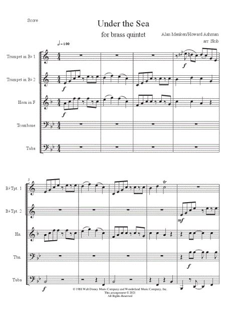 Daniel Skib Under The Sea Sheet Music In Bb Major Download And Print