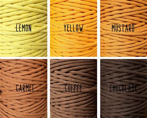 Braided Cotton Cord Mm M Yards Macrame Cord Etsy Uk