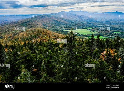 Beautiful Worcester Range Of The Green Mountains In Central Vermont