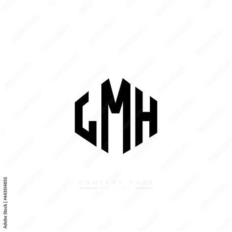 LMH letter logo design with polygon shape. LMH polygon logo monogram ...