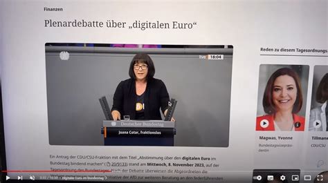 Aktien Mit Kopf Dringend WARNUNG Vor Digitalem Euro CBDC Joana