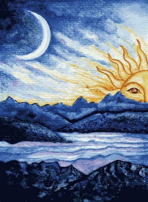 Moon And Sun Paintings