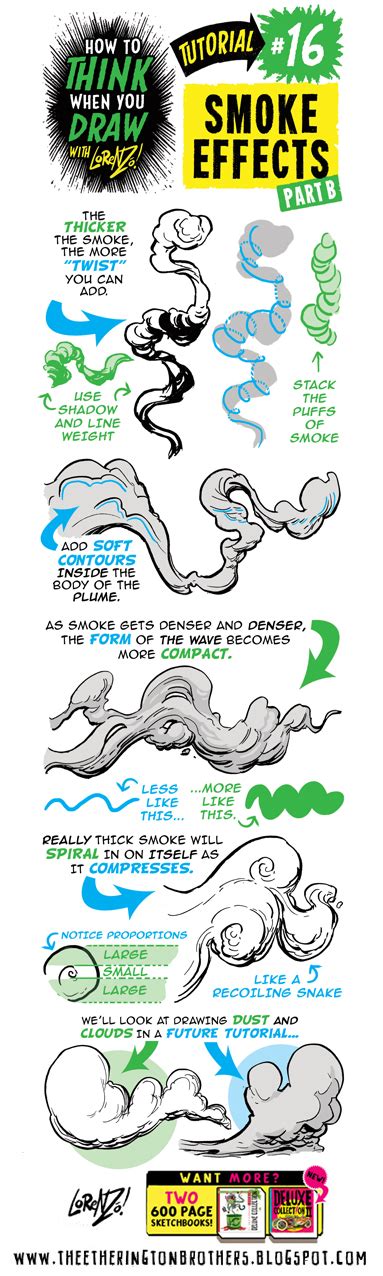 The Etherington Brothers: How to THINK when you draw SMOKE EFFECTS