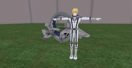 Second Life Marketplace - Yu-Gi-Oh Jack Atlas Mesh Avatar With Duel Runner